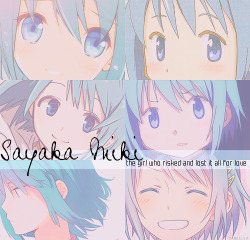 camellia-blossom:  Characters that change lives ● Sayaka Miki