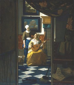 cootedetat:  The Love Letter by Johannes Vermeer (1669) 