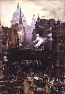 vcrfl:  William Logsdail: St. Paul’s and Ludgate Hill, 1884–87.