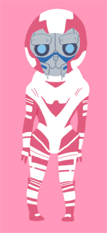 dahlia-adams:  Pocket Garrus in Phoenix armor because I have