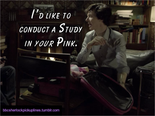 “I’d like to conduct a Study in your Pink.”