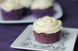 Lavender Cupcakes With Honey Frosting