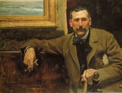 Benito Pérez Galdós | Óleo de Joaquín Sorolla, 1894