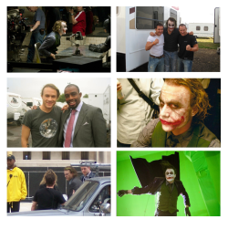   Heath Ledger on set of The Dark Knight 