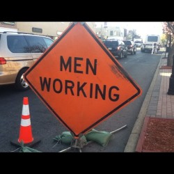 Where the hell are the men ? #men #boys #constructionworkers