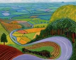 plurdledgabbleblotchits:  Garrowby Hill David Hockney, 1998Museum