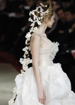 chiffonandribbons:  Lily Cole, Christian Lacroix Couture S/S