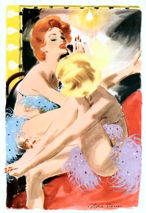 pinupgirlsart:  Showgirl illustration — by Jean Van Saun 