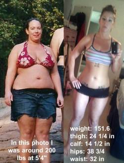 beforeandafterweightlosspics:  In the first picture I was around