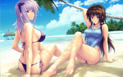 aliothfr:Cryska Barchenowa & Takamura Yui, MuvLuv Total Eclipse