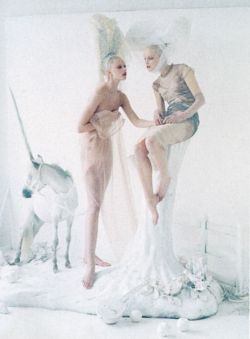 Frida Gustavsson & Mirte Maas by Tim Walker for Vogue US