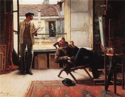 poboh:  The Neighbours, 1881, William Henry Bartlett. English