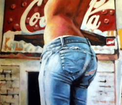 thomassaliot:  Denim just finished Oil on canvas 