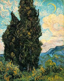 Vincent van Gogh - Cypresses,1889