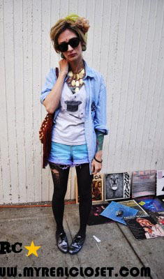 Cute new style blog took some shots of me while out at the Melrose