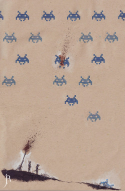 pacalin:  COOL. Space Invaders Created by Jake Lockett Artist’s