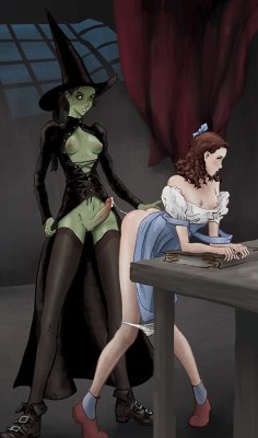Wicked Witch cums inside Dorothy!