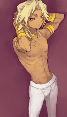 envythedarkness:  More shirtless Marik