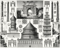 oldbookillustrations:  Monuments of Roman architecture (2). From