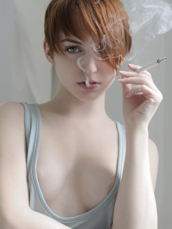 lauraunbound:  Photo By: Richard Dubois  (No, I dont smoke,