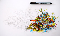 sitedalomismo:  Tremeeendooooo!! Does Loveletters @ Ironlak http://ironlak.com/2012/04/does-halfway-featuring-ironlak-technical-drawing-pens/