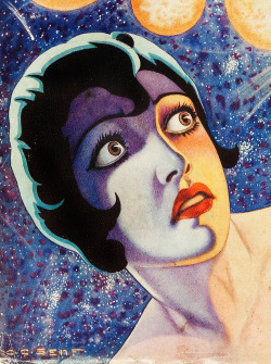 vintagegal:  Weird Tales Jan. 1932 cover illustration (detail)