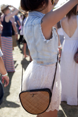 topshop:  Denim and lace make for a great festival outfit. 