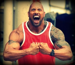 supermanroy:  Dwayne on the sets of his new flick, Pain and Gain!!!!