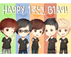 :  happy 1st anniversary, B1A4! Let’s Fly! ✈ 