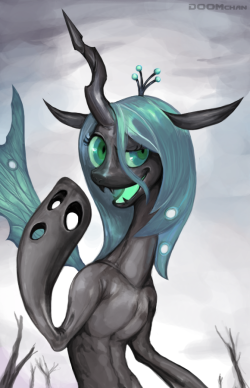 doomchan:  a quick pic of Chrysalis  So awesome. First pic this