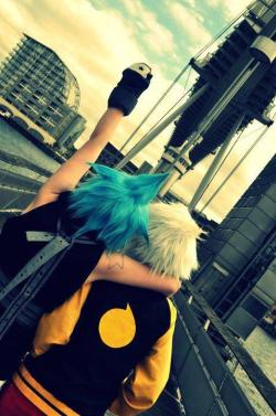 inoriandcosplay:  Cosplay Black Star & Soul Eater Evans =3