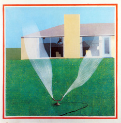 archiveofaffinities:  David Hockney, A Lawn Sprinkler, 1967 