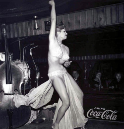 Rusty Lane launches a few determined Bumps at an unidentified 50&rsquo;s-era showbar..