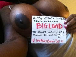 iamblackbarbiedoll  you get your own “thanks for following”