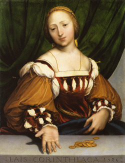 museumaddictsanonymous:Hans Holbein the Younger, Lais Corinthiaca,