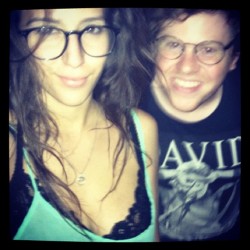 I took @zackpearlman to a silent dance party! (Taken with Instagram at Coachella)