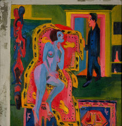 bytaleorhistory: Ernst Ludwig Kirchner Interior with Nude Woman