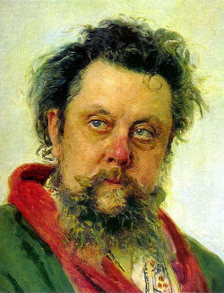 argiko:  Portrait of Modest Mussorgsky Russian musician two weeks