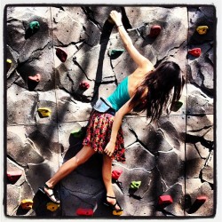 Rock climbing. (Taken with Instagram at Marriott&rsquo;s Desert Springs Villas Resort)