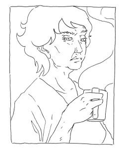 I suck. Have a judgemental old lady. (Panel from my graphic novel,
