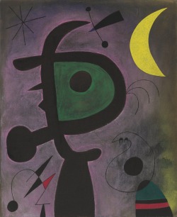 christiesauctions:  Joan Miro (1893-1983)L’arête rouge transperce