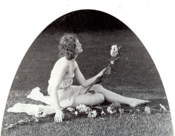 kylarose:Myrna and Flowers, c. 1920sScanned from Myrna Loy: Being
