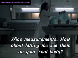 “Nice measurements. How about letting me see them on your