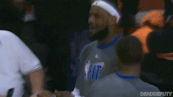 deaddeputy:  LEBRON JAMES DOING LIL B COOKING DANCE BEFORE HIS