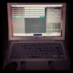 Kids playing, I’m trying to start this track.  (Taken with