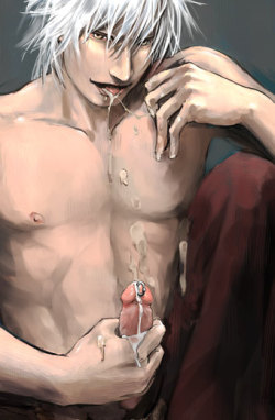 yaoi-and-bacon:  Loved the piercing *-*  floating penis….