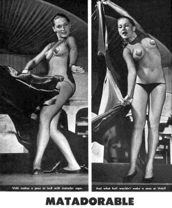 Vicki King A page from an unidentified Men’s mag pictorial,