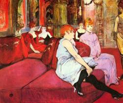 mrscaravaggio:  Henri de Toulouse-Lautrec - Salon in the Rue
