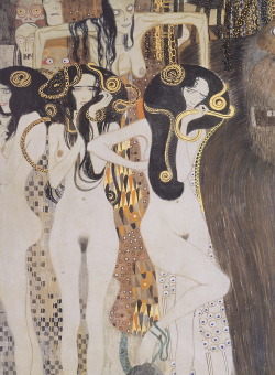 Gustav Klimt - detail of Beethoven Frieze,1902