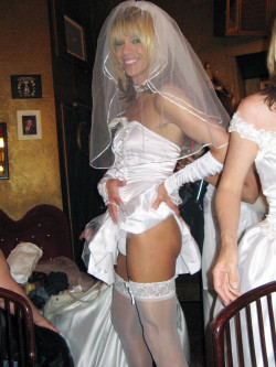 beautifulcds:  A gay wedding, this is the bride